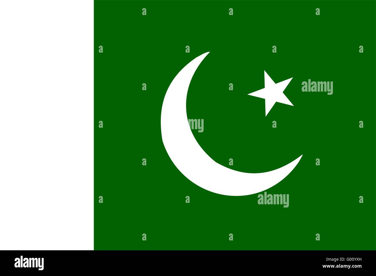 Pakistan Flag Stock Photo