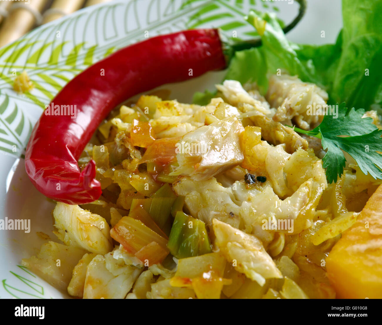 Ackee with codfish hi-res stock photography and images - Alamy