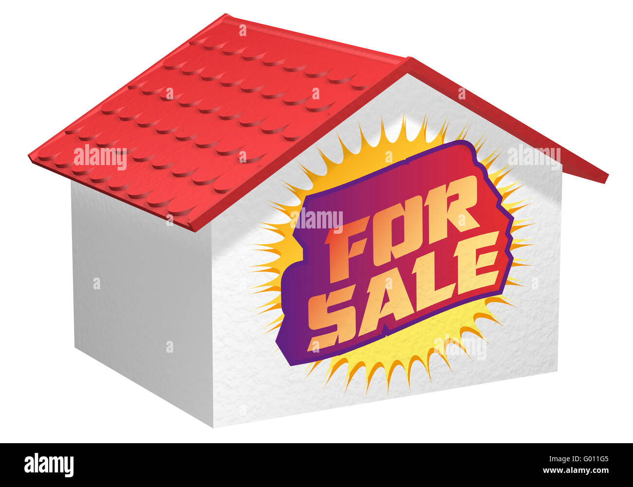 house for sale graffiti Stock Photo Alamy