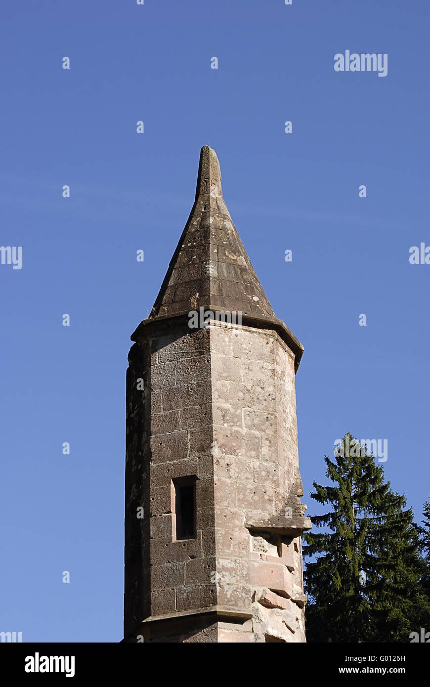 spitzturm-pointed tower Stock Photo