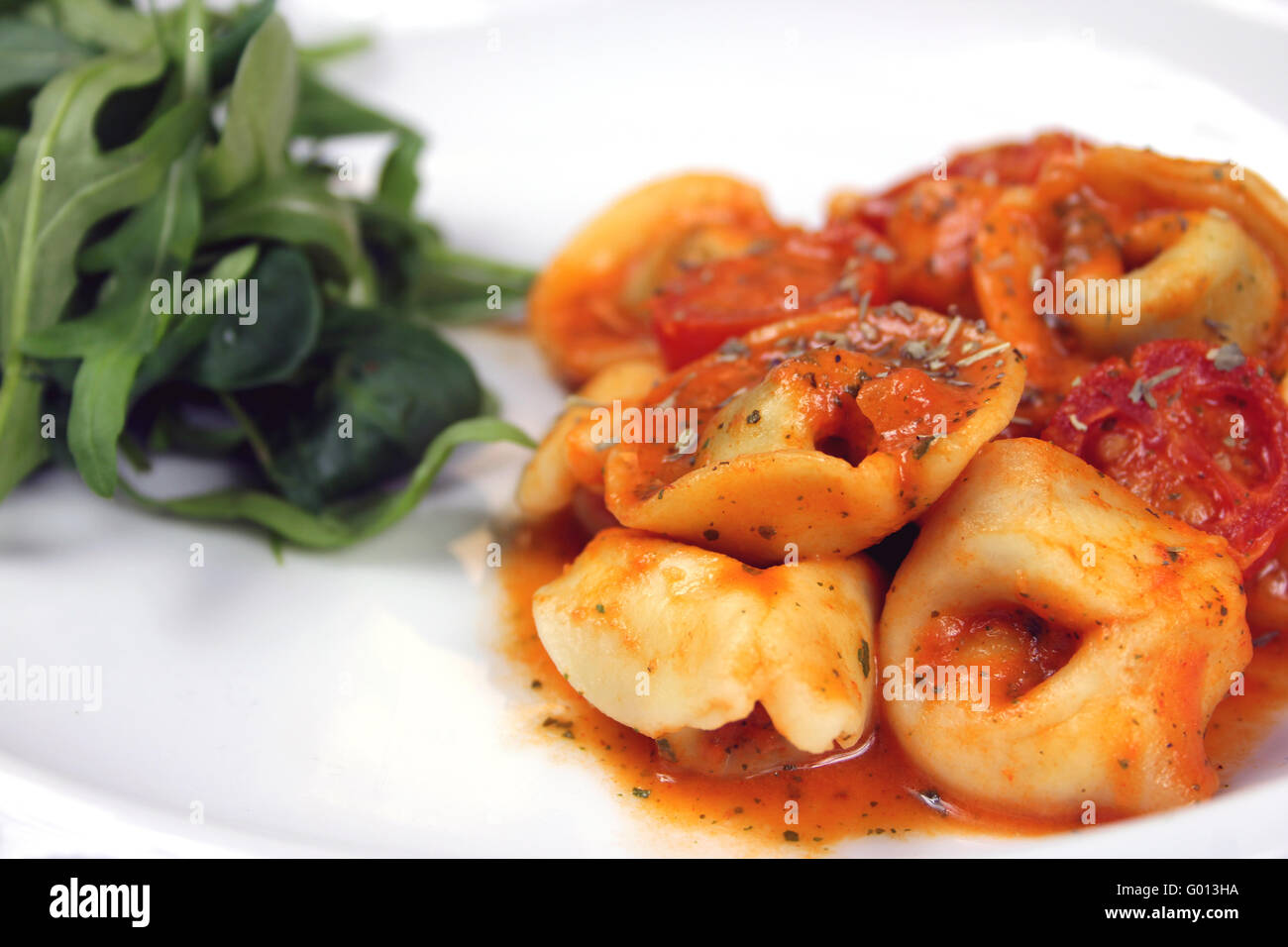 Noodles in tomato sauce Stock Photo Alamy