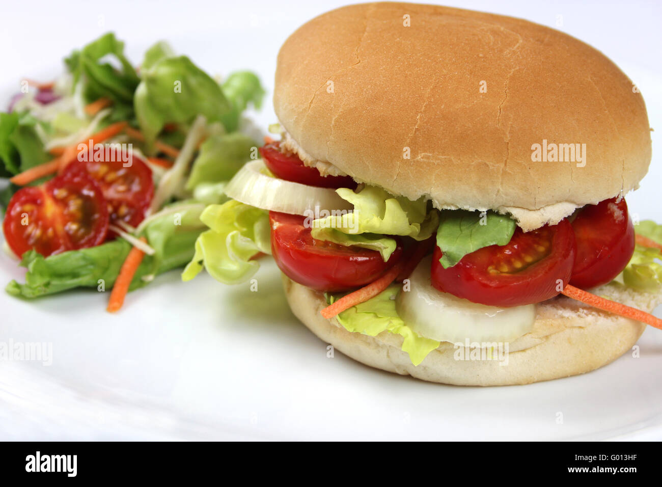 Vegetarian Burger Stock Photo