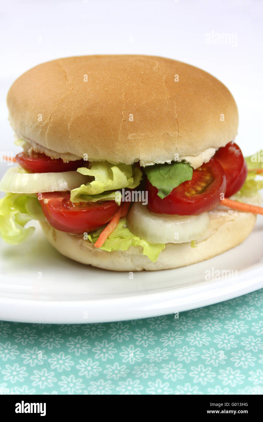 Vegetarian Burger Stock Photo