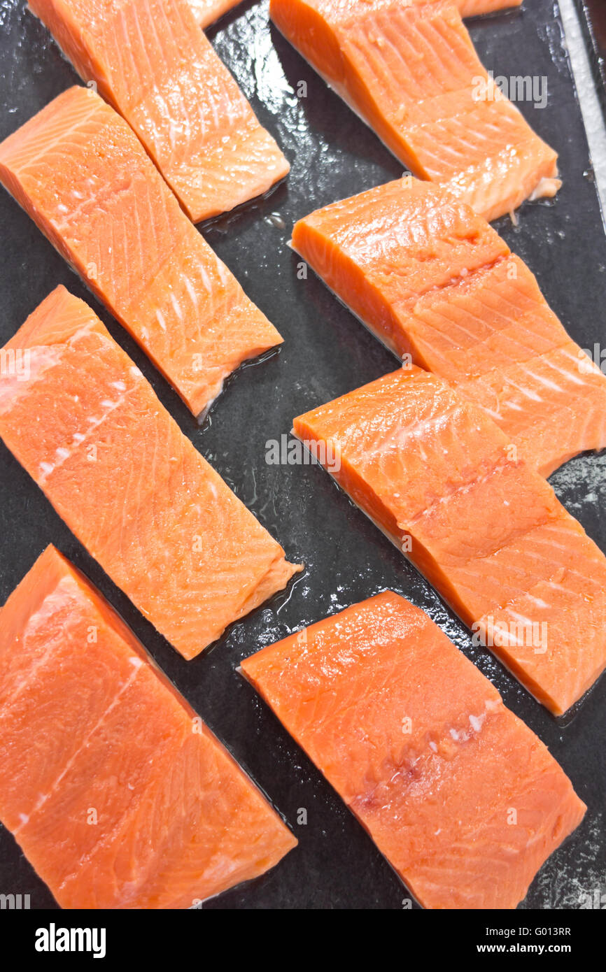 close up shot of red fish Stock Photo