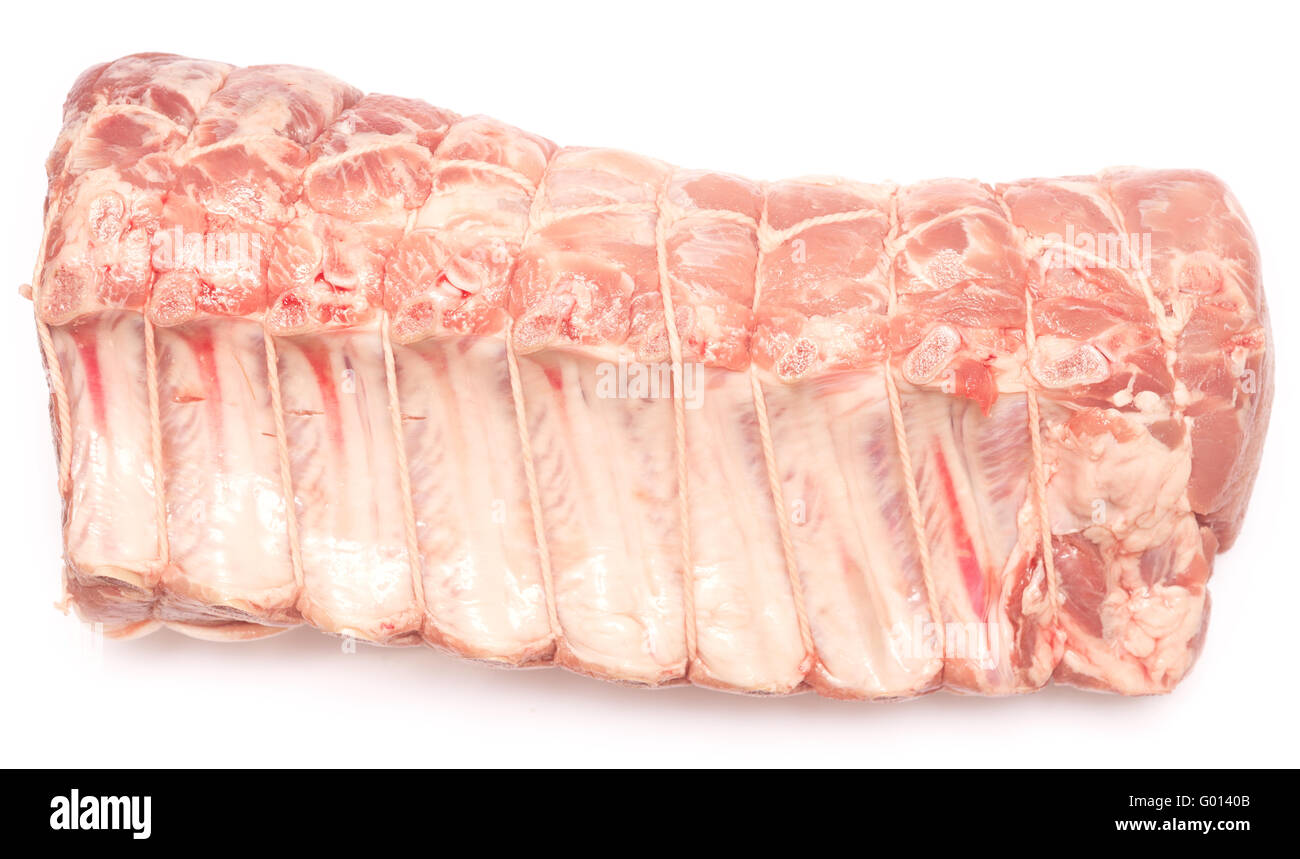 raw meat isolated on white background Stock Photo - Alamy