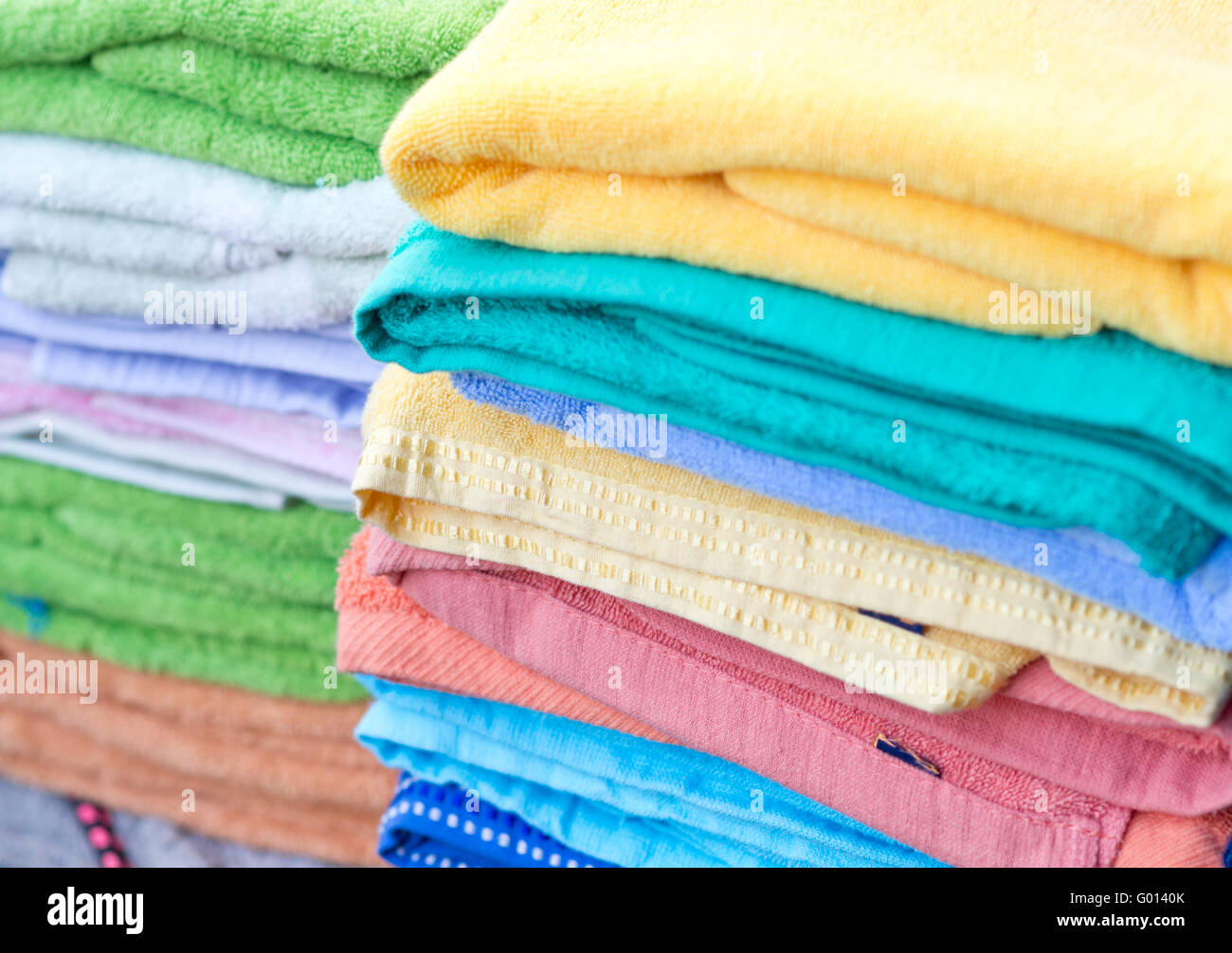 pile of towels Stock Photo - Alamy