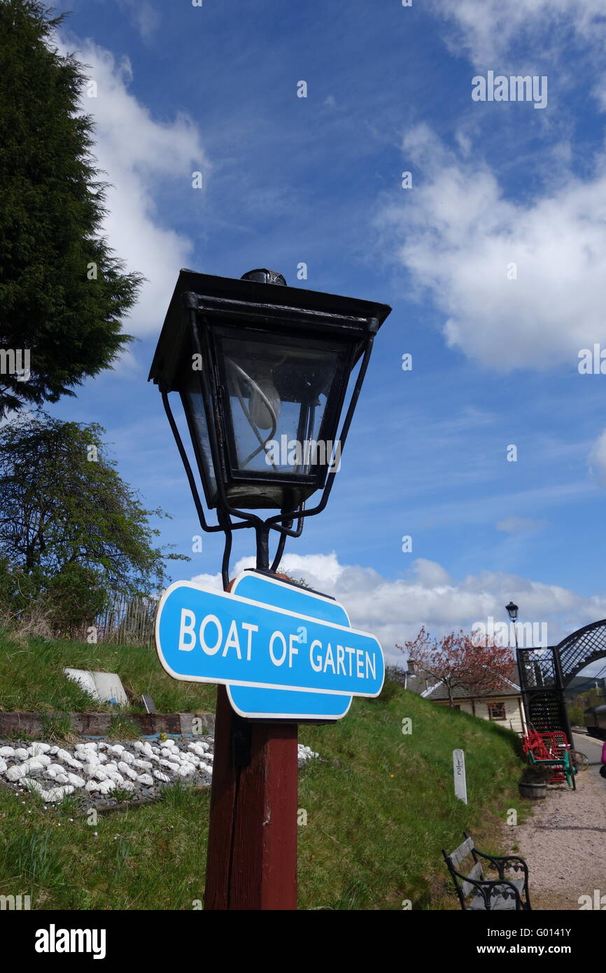 Boat of Garten railway station Stock Photo Alamy