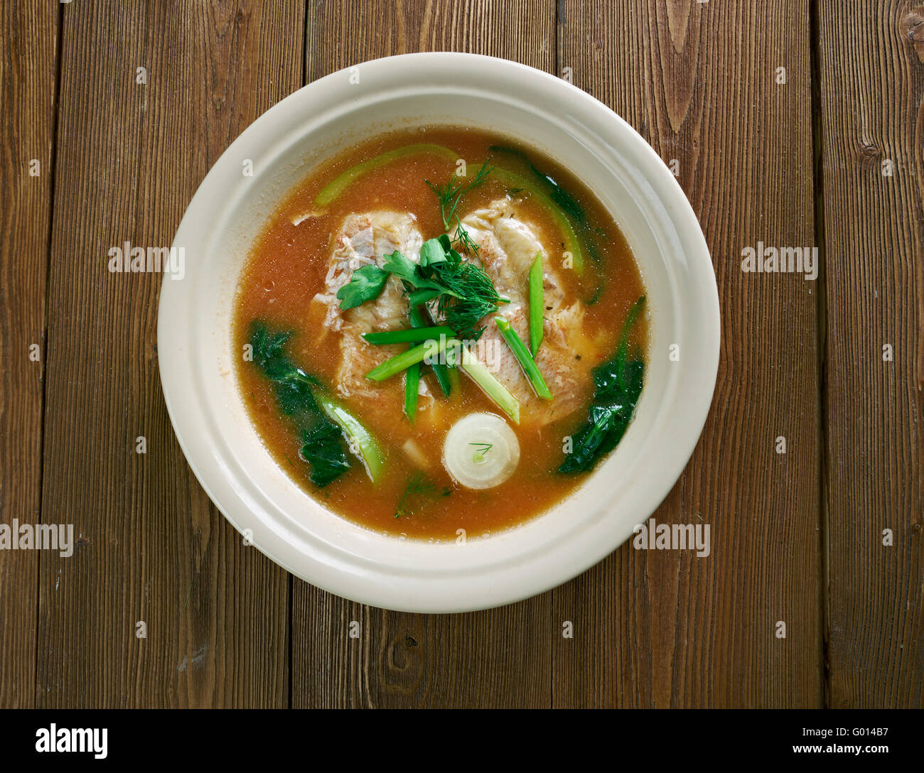 Korean fish soup Stock Photo Alamy