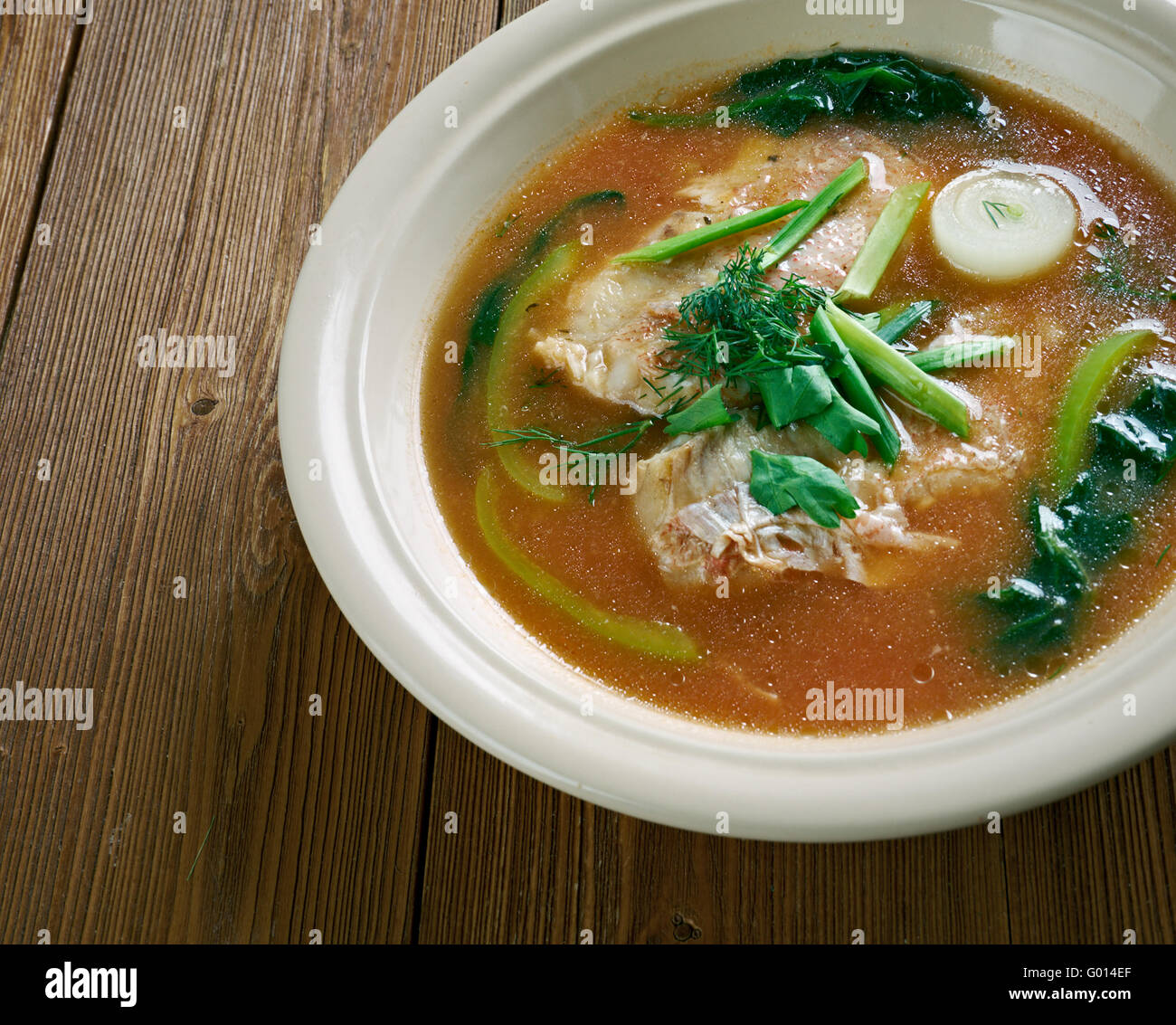 Korean fish soup Stock Photo Alamy