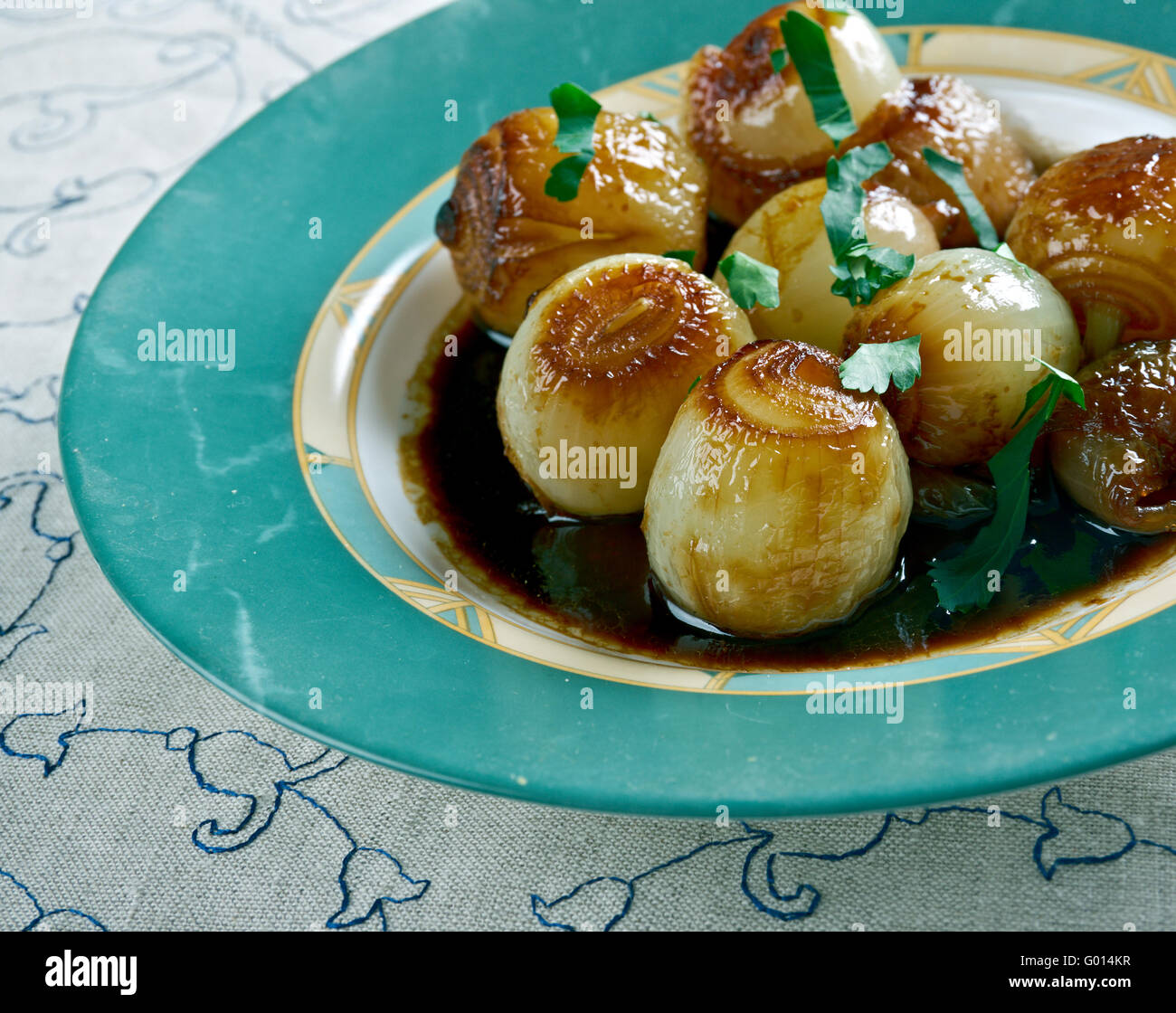 Onions in a Balsamic Vinegar Stock Photo Alamy