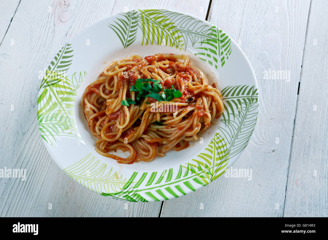 Spaghetti alla chitarra Stock Photo Alamy