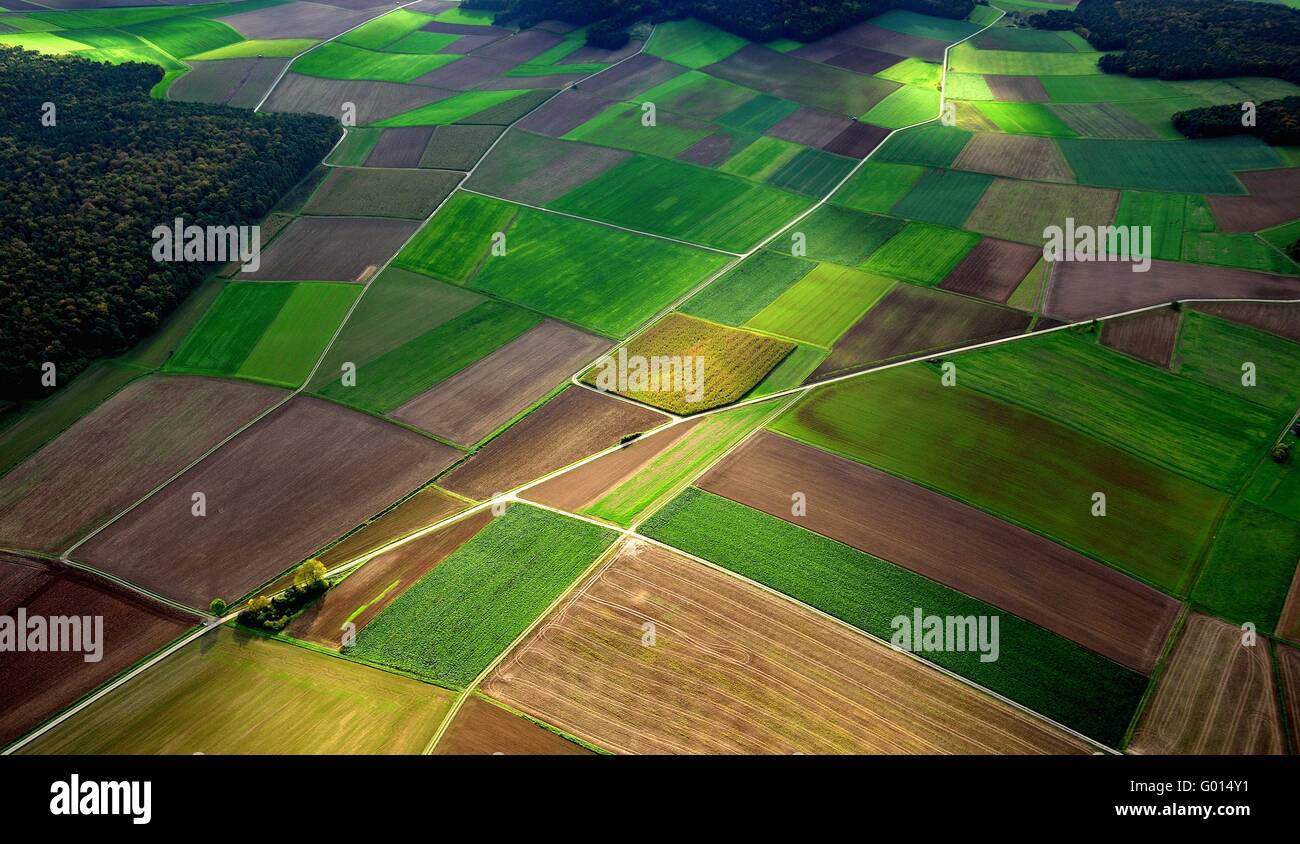 Autumn fields aerial view hi-res stock photography and images - Alamy