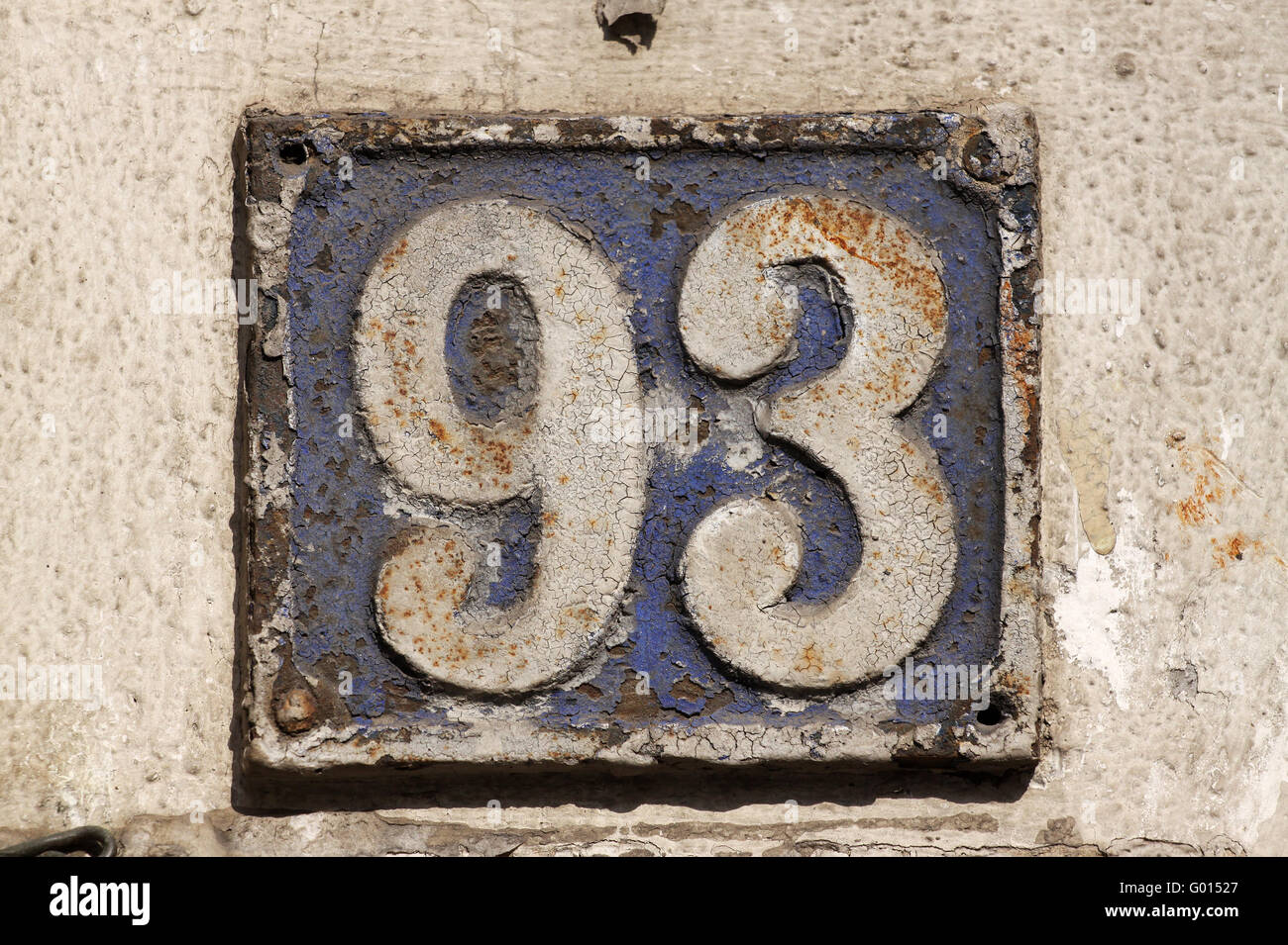 House numbers in different styles and colors Stock Photo Alamy