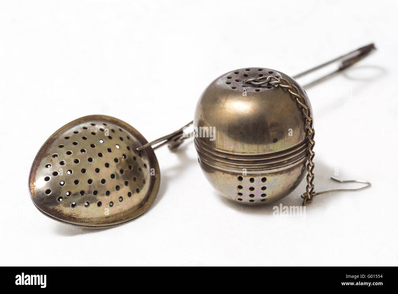 spoon, strainer for brewing tea Stock Photo Alamy