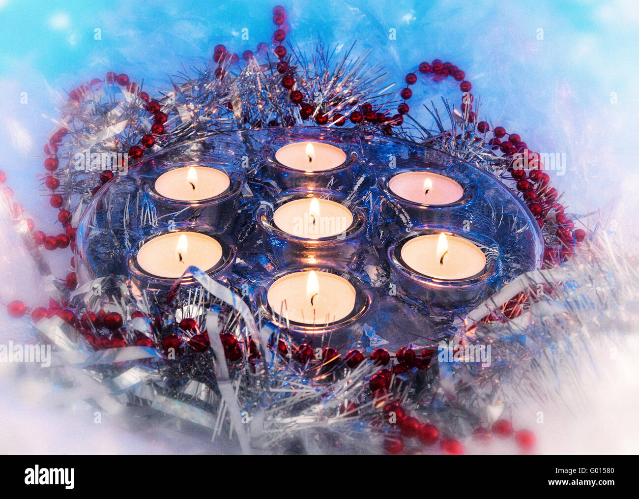 Christmas holiday candles, candle, vintage Stock Photo - Alamy