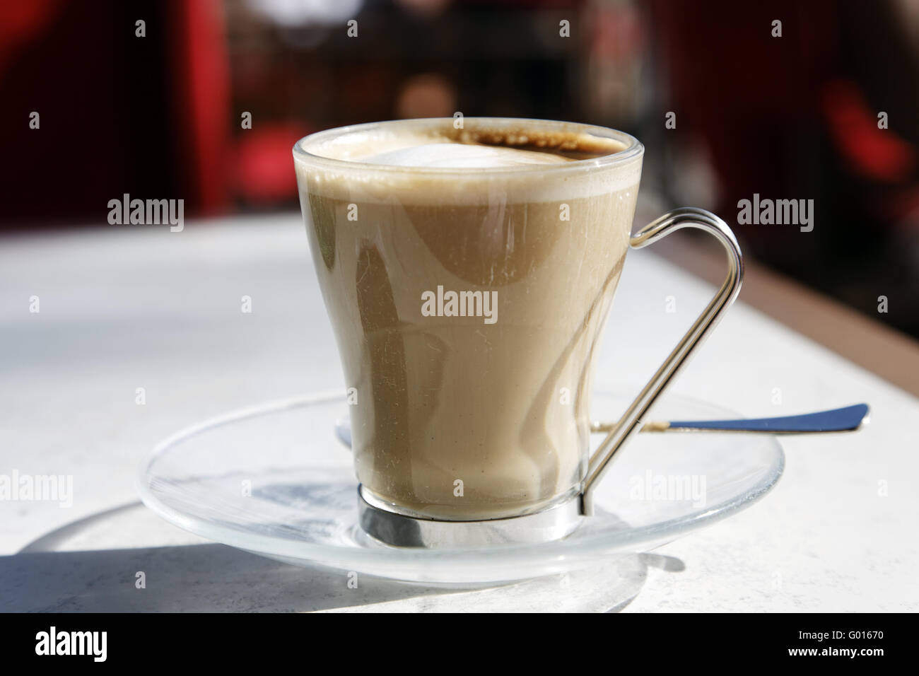 cafe con leche Stock Photo