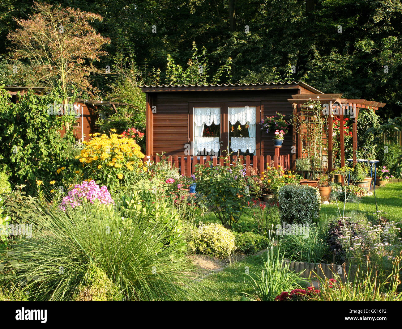 allotment garden Stock Photo
