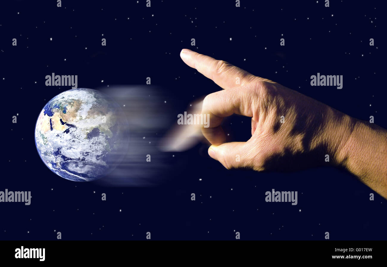 Destruction of our earth Stock Photo