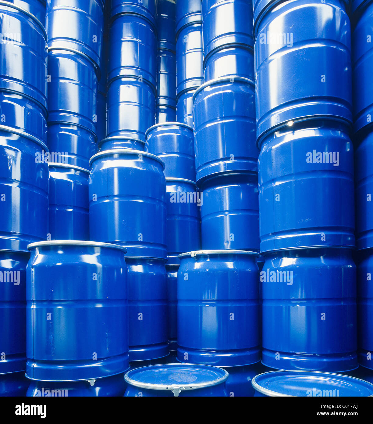oil barrels Stock Photo