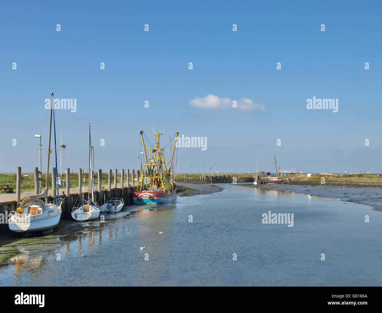 The Holm Harbour of Hooge, Germany Stock Photo