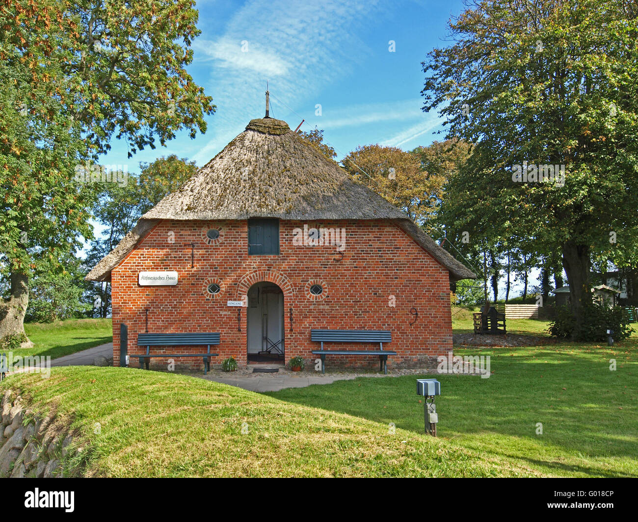 Old Frisian House in Keitum, Germany Stock Photo