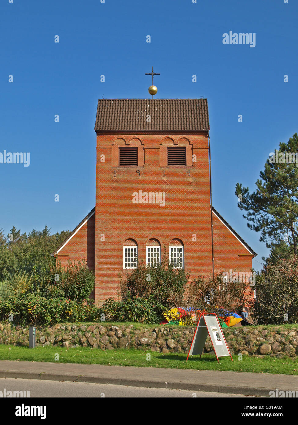 Frisian Chapel in Wenningstedt, Germany Stock Photo