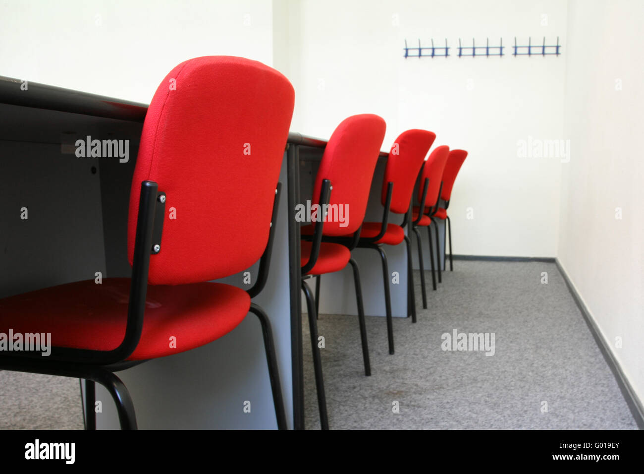 Chairs in a classroom Stock Photo Alamy
