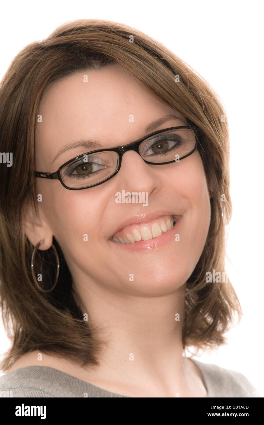 Emotions of a young woman Stock Photo