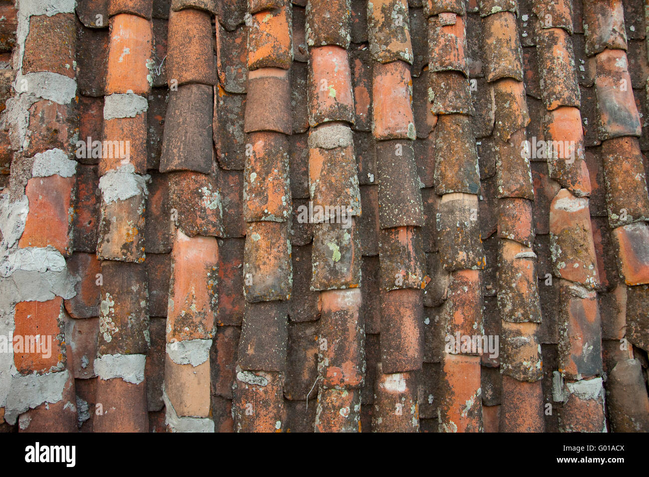 Dachziegel/ Roof Tile Texture Stock Photo