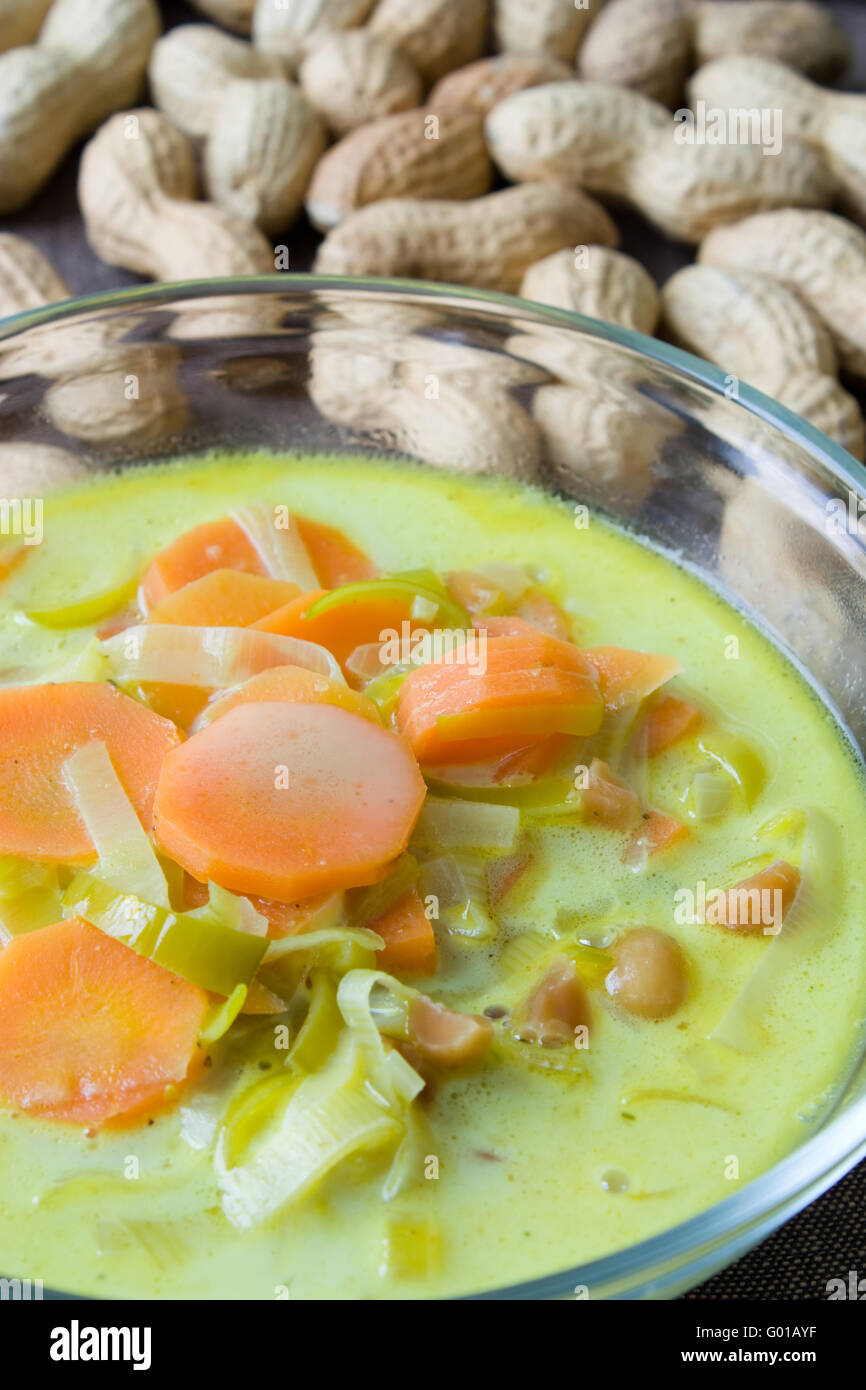Afrikanische Gemüsesuppe - African Vegetable Soup Stock Photo