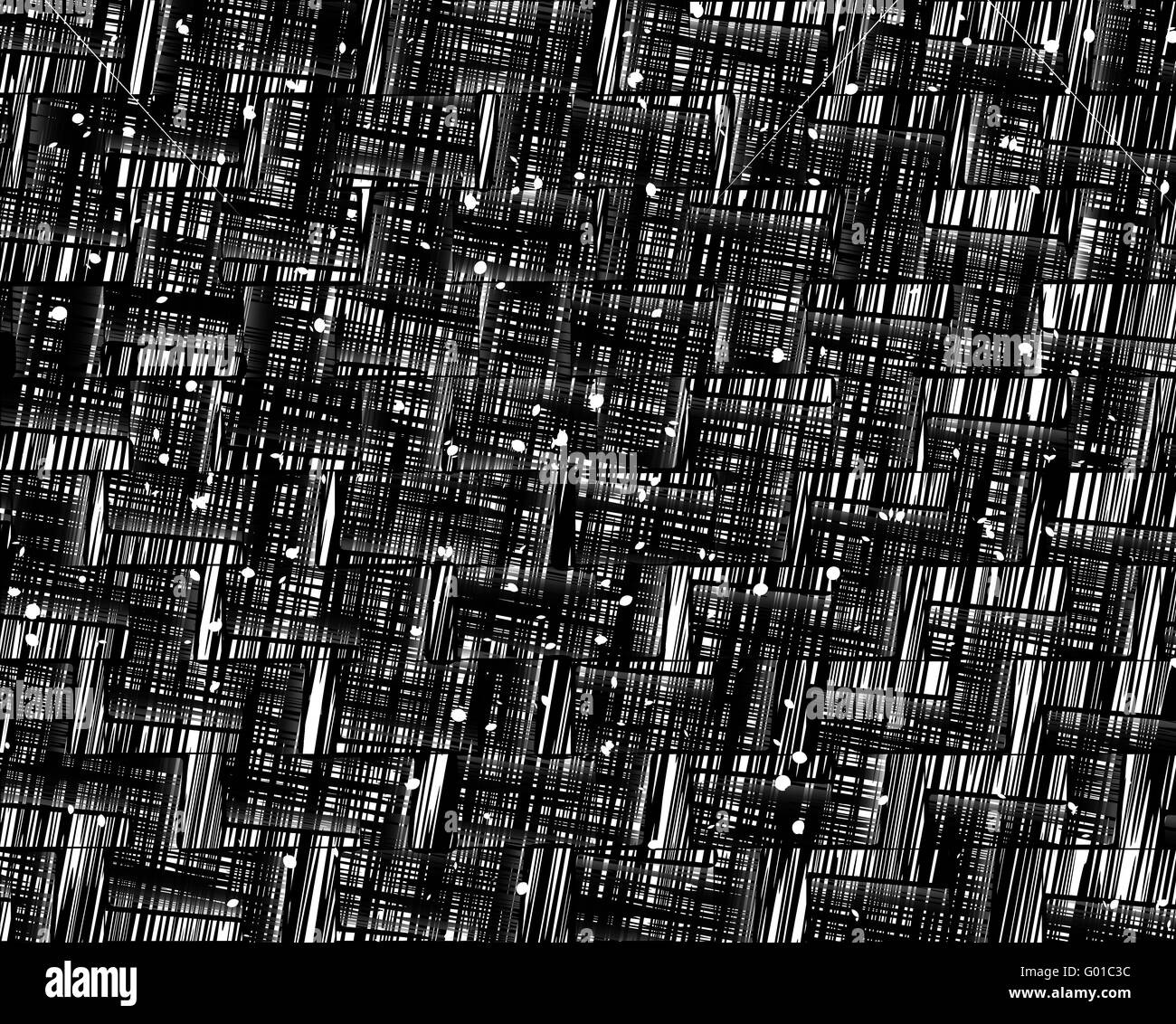 texture of abstract black scratches on white background Stock Photo