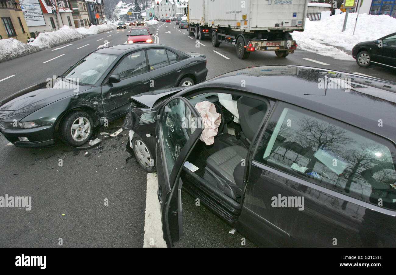 Traffic accident Stock Photo