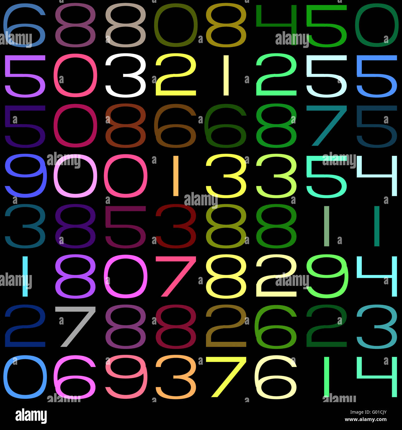 Colorful Random Numbers