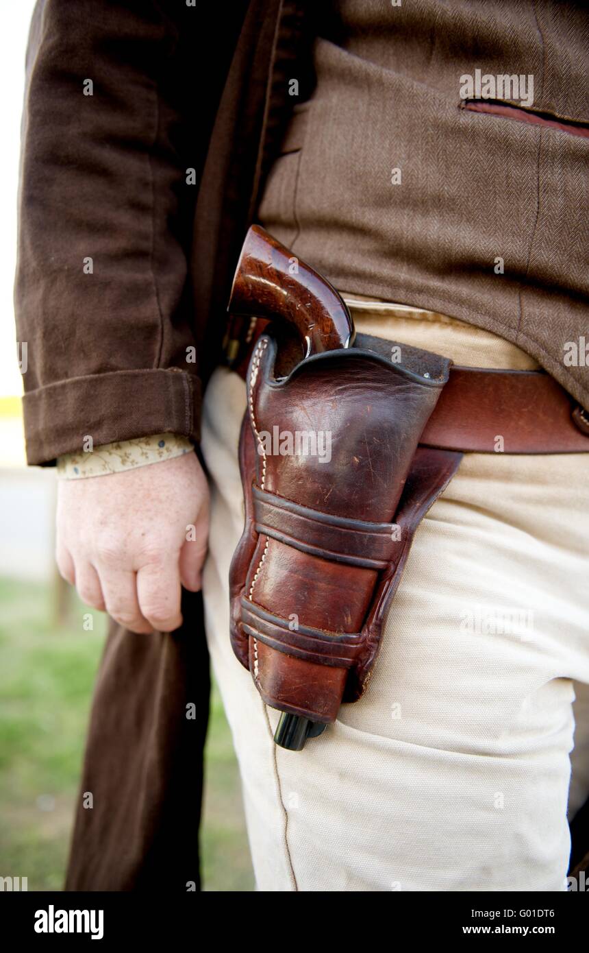 Cowboy With A Hand Gun Stock Photos & Cowboy With A Hand Gun Stock