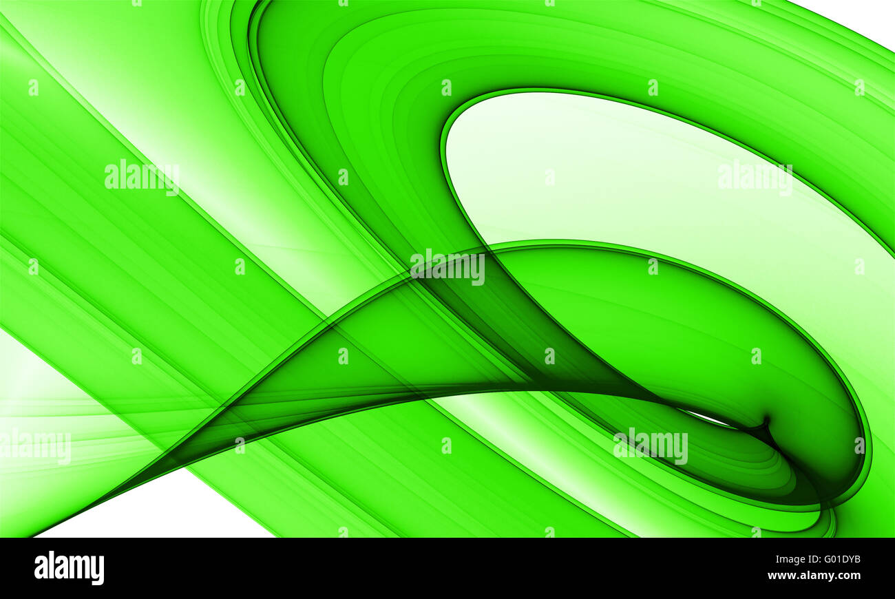 green abstract formation over white - design element Stock Photo - Alamy