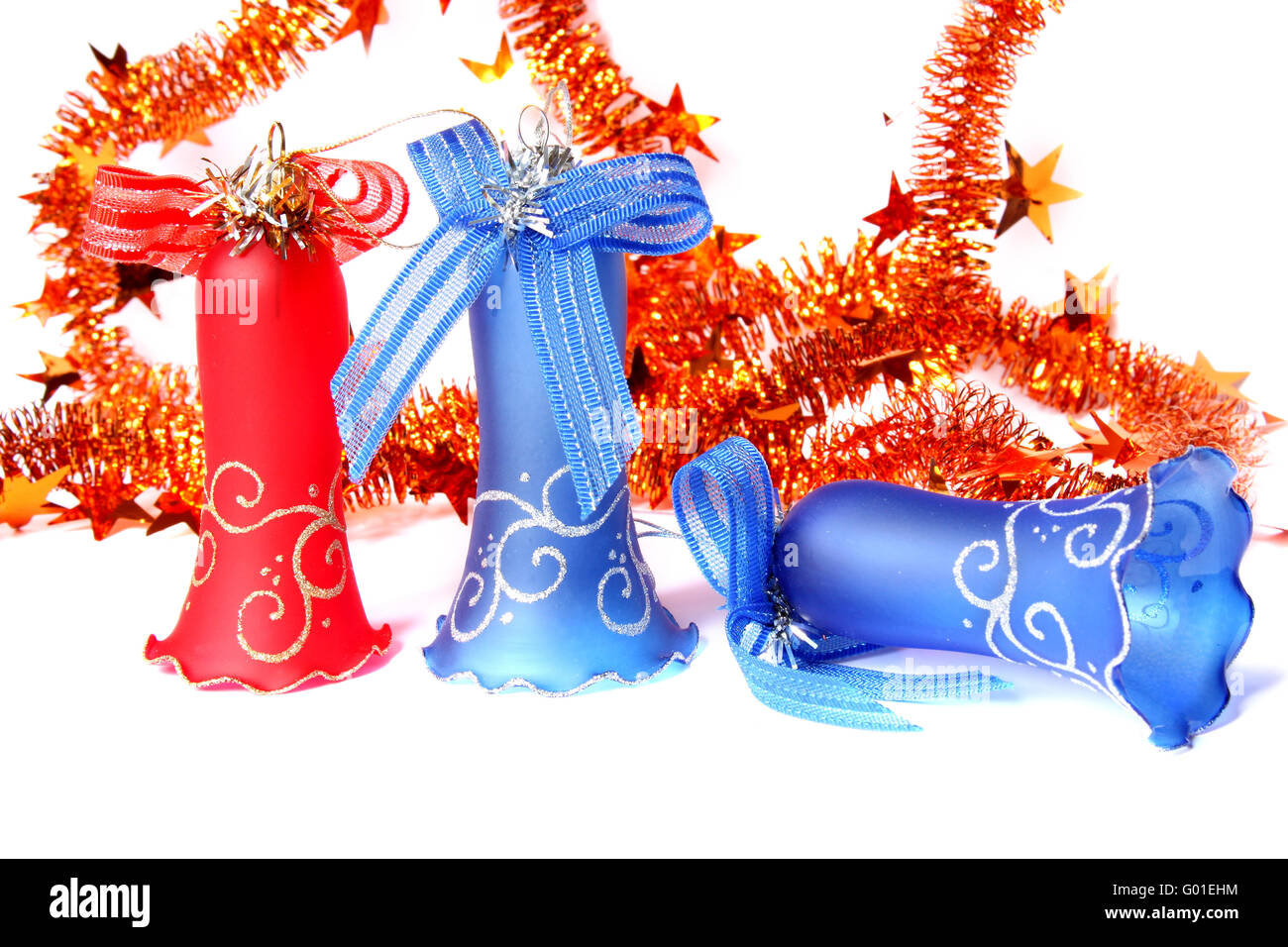 Christmas Bells And Tinsel Stock Illustration - Download Image Now