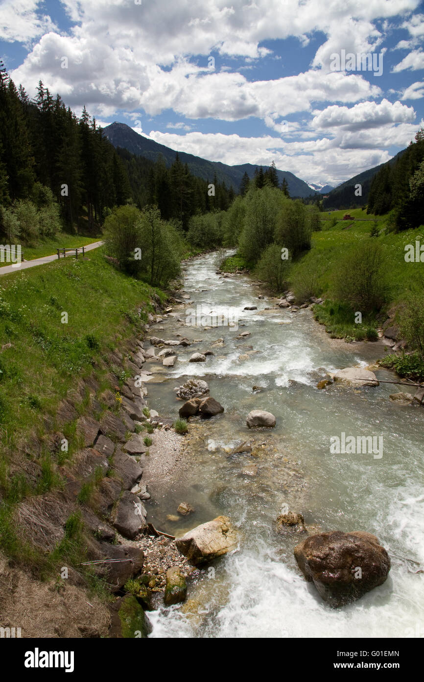 Mountain stream Stock Photo