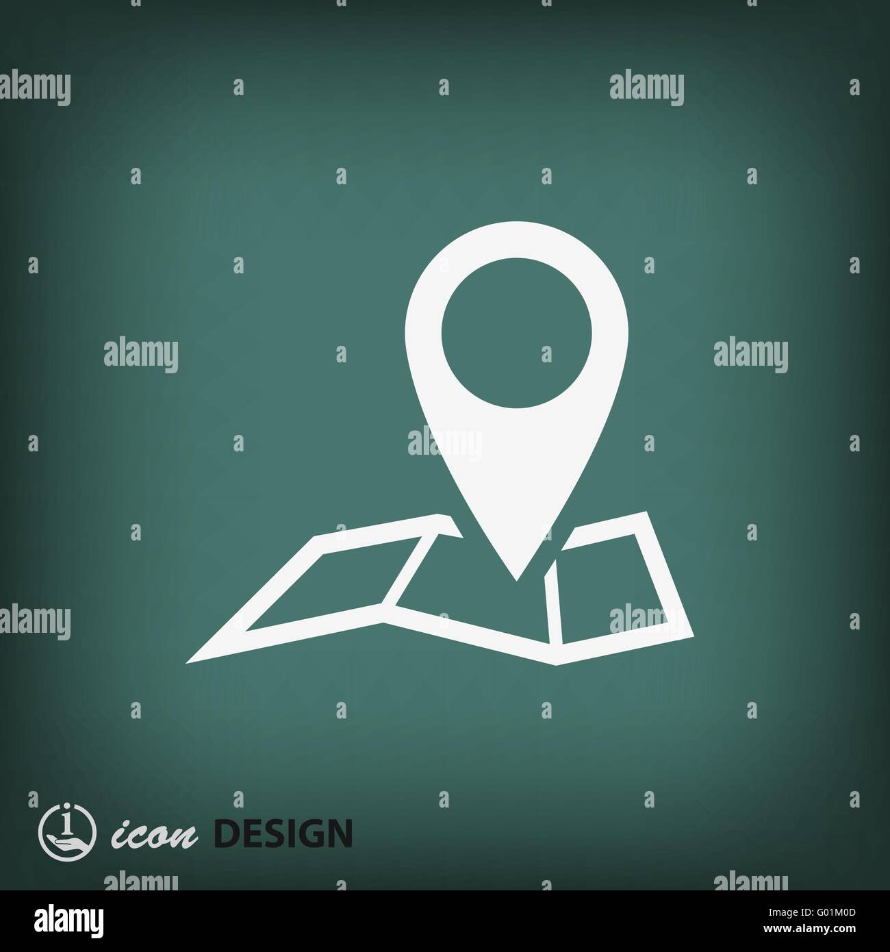 Pin on the map. Vector icon Stock Vector Image & Art - Alamy