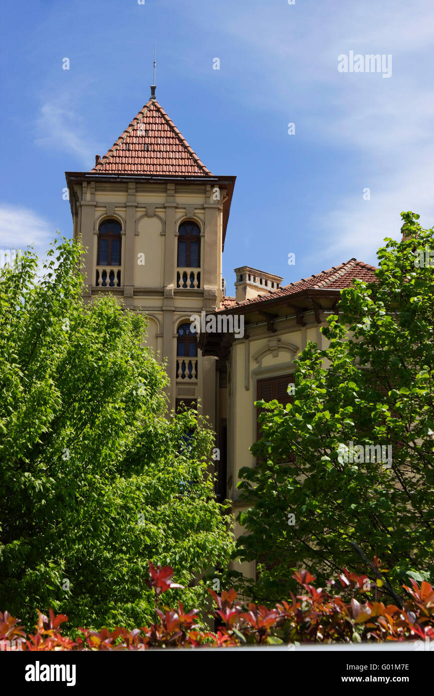 Architecture Eclecticism style of the Kapandji's mansion tower roof ...