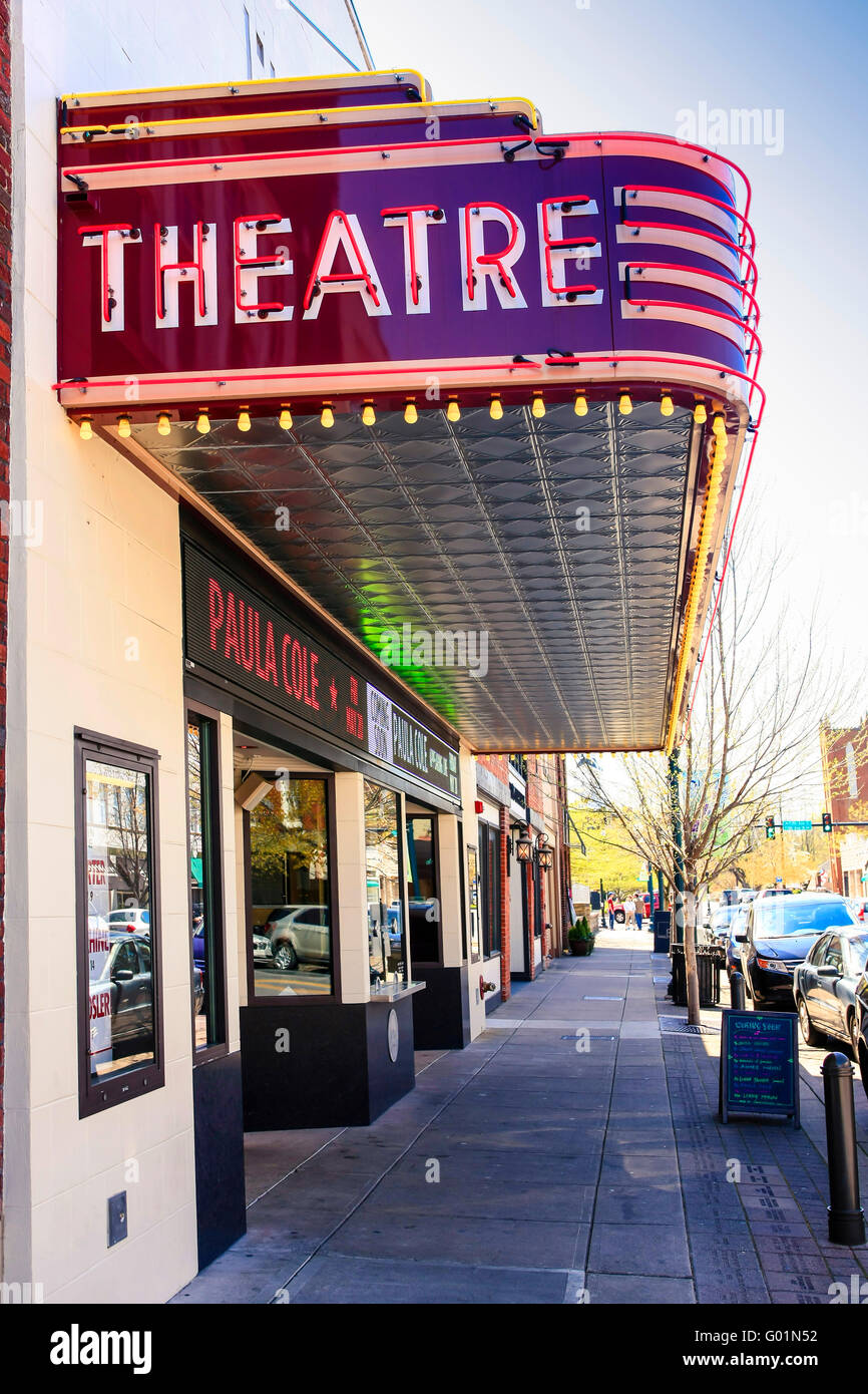 The Franklin Theatre on Main Street in downtown Franklin, Tennessee