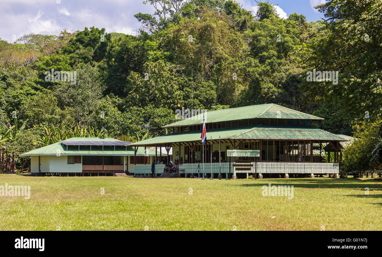 CORCOVADO NATIONAL PARK, COSTA RICA - Sirena Ranger Station, Osa Peninsula. Stock Photo