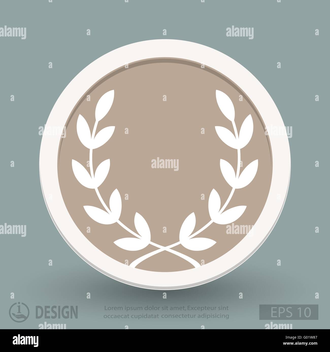 Pictograph of laurel wreath Stock Vector Image & Art - Alamy