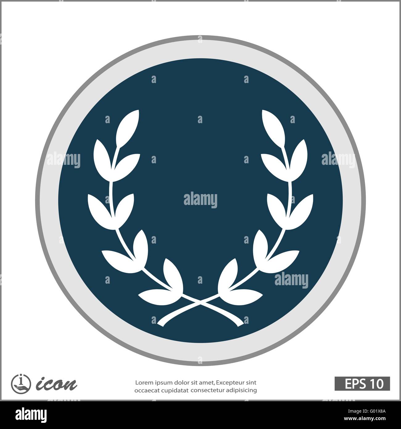 Pictograph of laurel wreath Stock Vector Image & Art - Alamy