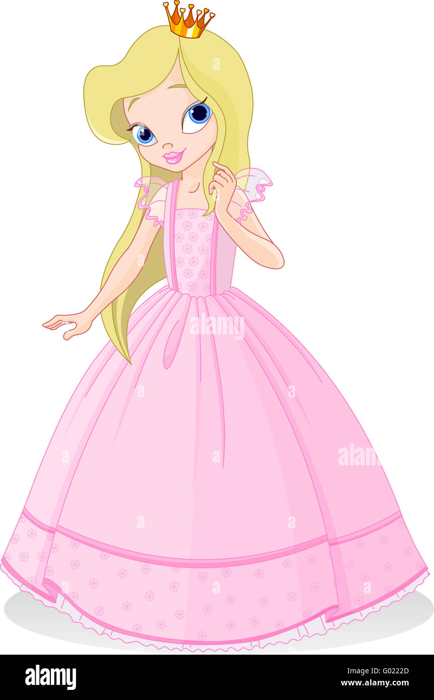 Girls princess dress pink hires stock photography and images Alamy