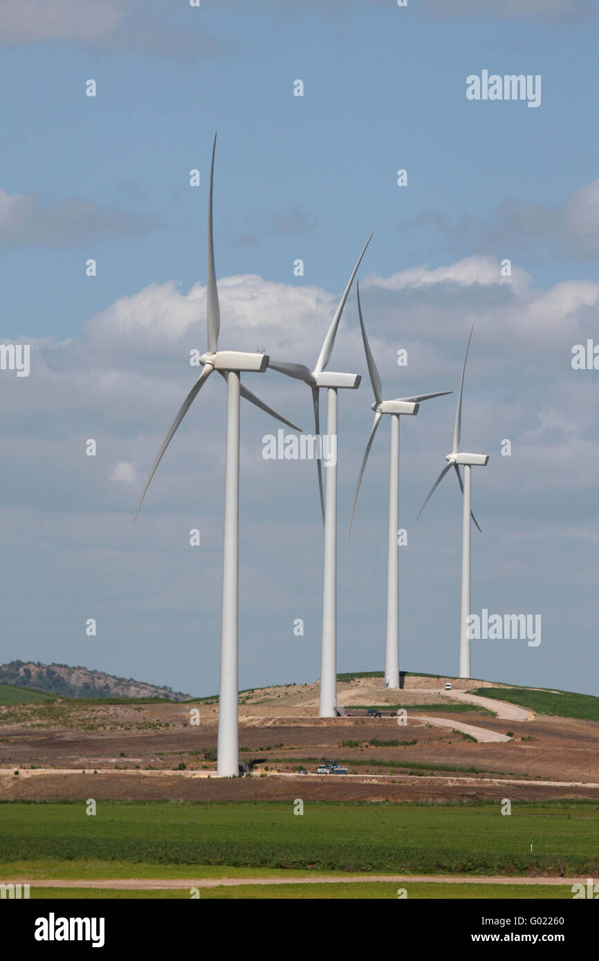 Wind Energy in Andalusia Stock Photo