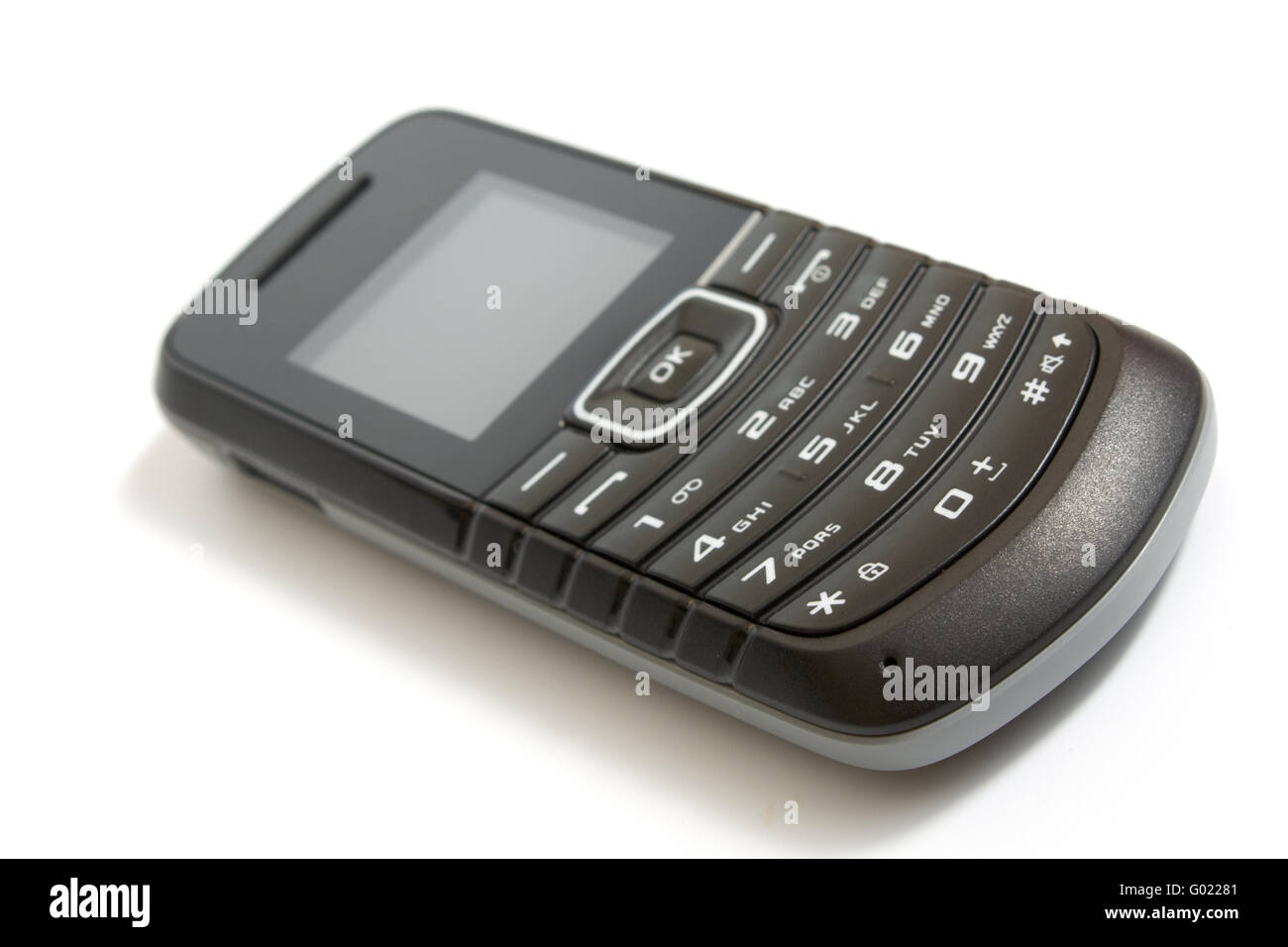 the mobile phone isolated on white background Stock Photo - Alamy