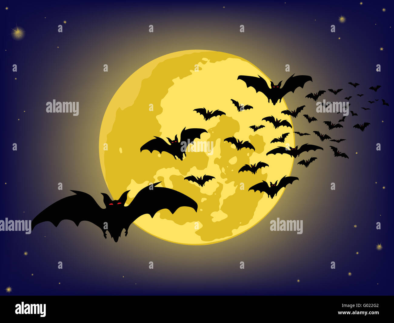 halloween backgrounds. bats silhouette . vector Stock Photo - Alamy