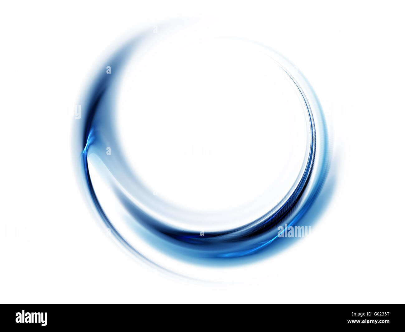 Blue abstract, wavy lines on white background Stock Photo - Alamy