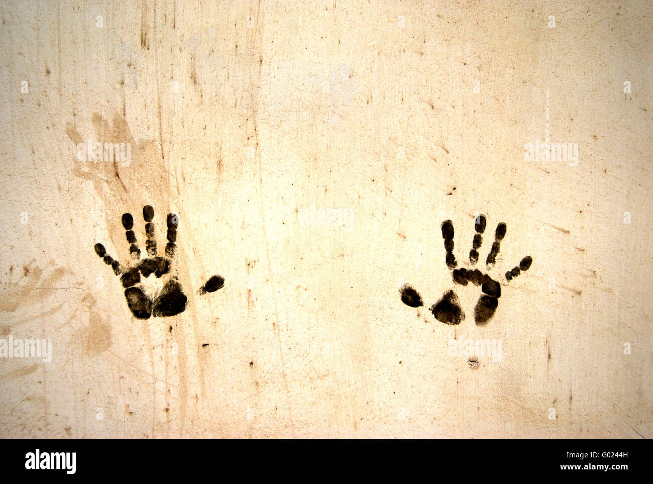 Handprints wall hires stock photography and images Alamy