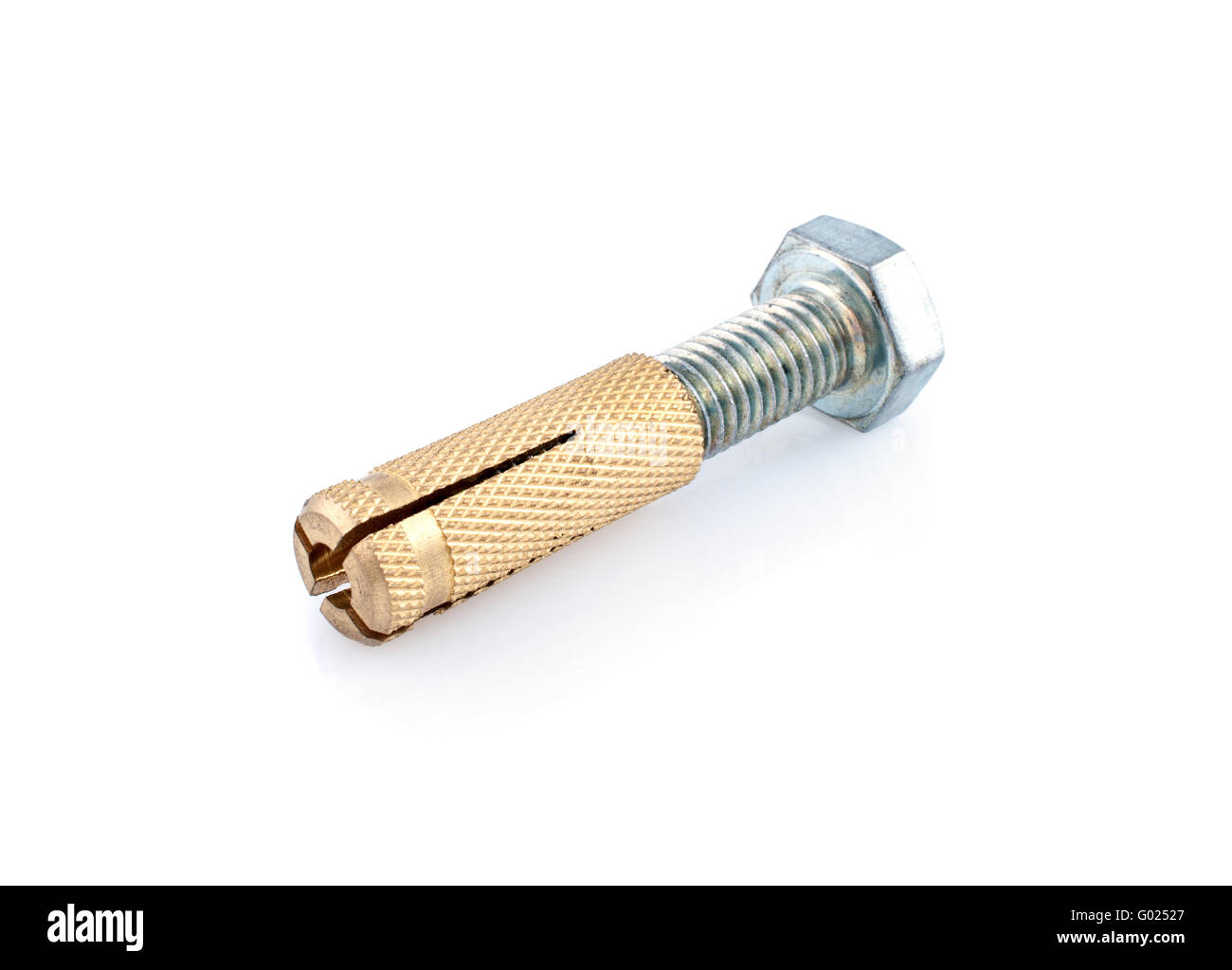 Metal dowel and bolt isolated on white background Stock Photo Alamy